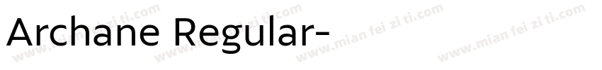 Archane Regular字体转换